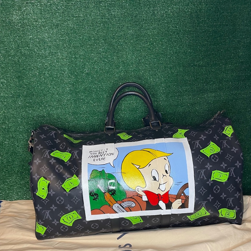 LOUIS VUITTON DUFFLE BAG KEEPALL BANDOULIÈRE 55